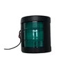 Marine Sport Lighting 12V-24V Marine GREEN LED Starboard Side light with Black Shell MSSL12BSG